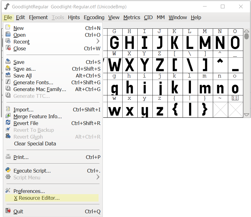 xresource-editor-in-fontforge-user-interface