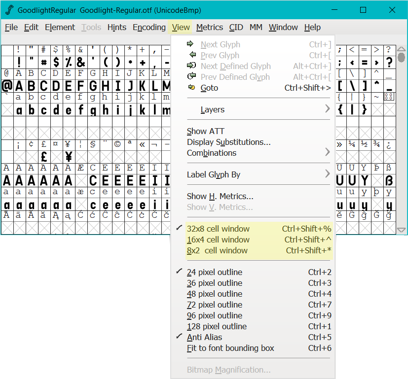 cell-window-display-size-menu