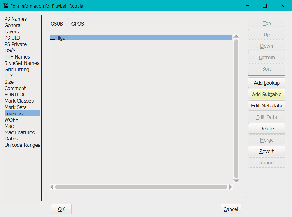 adding-a-subtable-in-fontforge