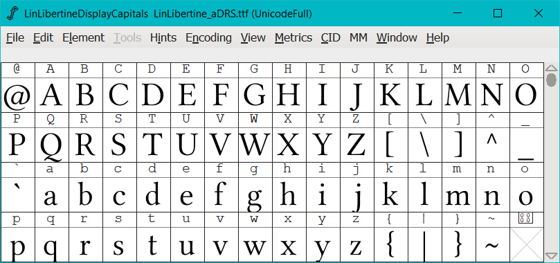 font-view-of-naming-convention