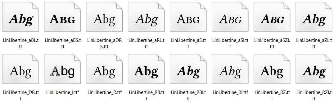 example-linux-libertine-font-thumbnails
